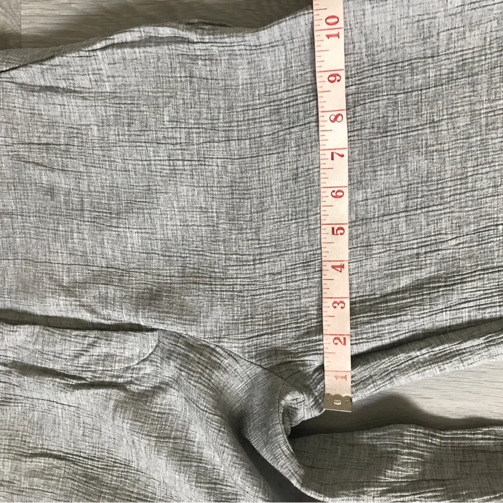 ZARA GRAY TROUSER PANT STRAIGHT LEG CREPE WOMENS SMALL